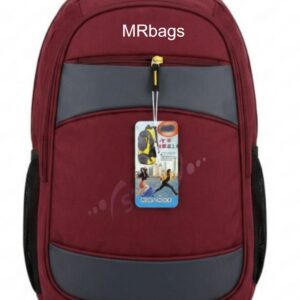 32L Premium Laptop Backpack – Maroon & Grey (School, College & Office)