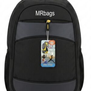 32L Premium Laptop Backpack – Classic Jet Black & Grey (School, College & Office)